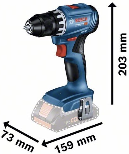 Sada aku nářadí Bosch Professional 18V GSR+GWS+2x4.0Ah (s baterií) Aku vrtací šroubovák Bosch