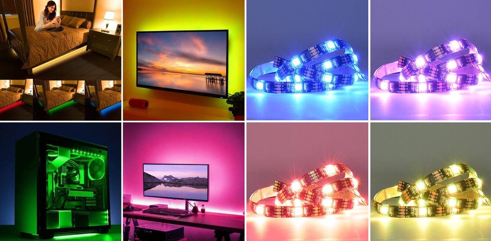 LED pásek Solight WIFI smart RGB pásek pro TV, 4x50cm, USB LED pásek Solight WIFI smart RGB pásek pro TV, 4x50cm, USB (WM58)