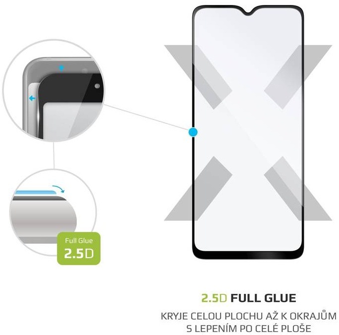 Tvrzené sklo FIXED Full-Cover na Samsung Galaxy A03 černé