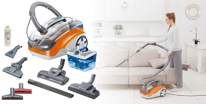 Víceúčelový vysavač Thomas AQUA+ PET&FAMILY oranžový