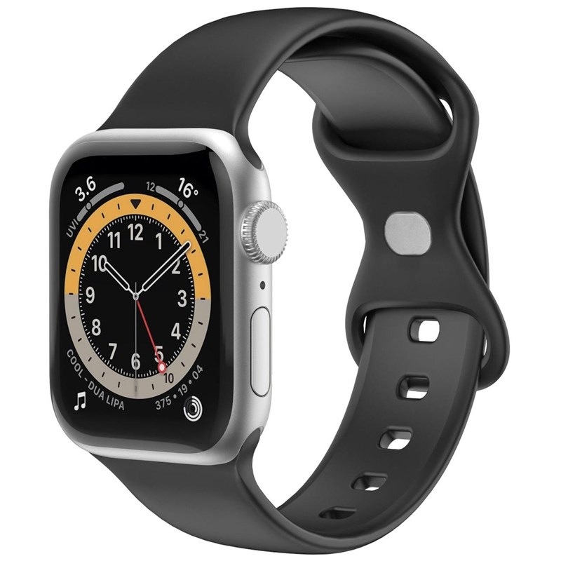 Řemínek Celly silikonový na Apple Watch 42/44/45 mm černý