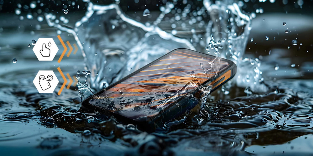 Mobilní telefon myPhone Hammer Iron Va černý/oranžový myPhone Hammer Iron Va, černá/oranžová