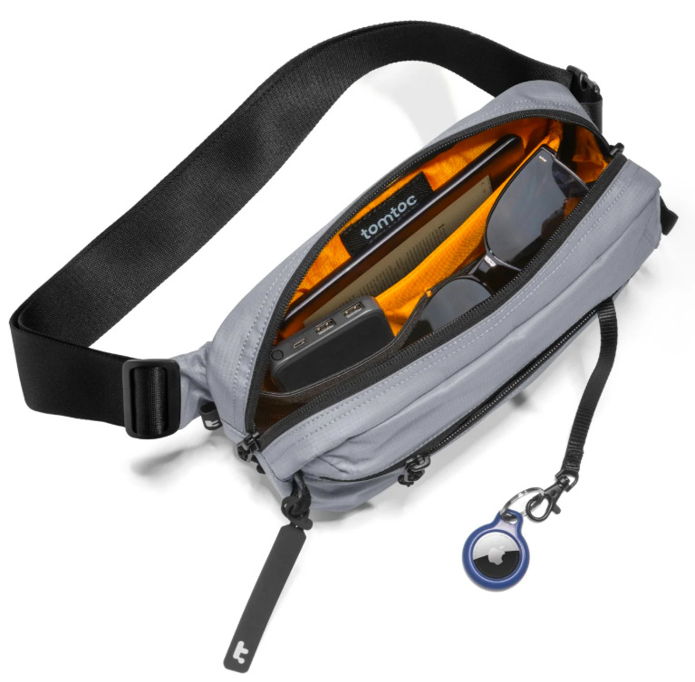 Taška přes rameno tomtoc Aviator - T33 Chest Bag M šedá Taška přes rameno tomtoc Aviator - T33 Chest Bag M - šedá