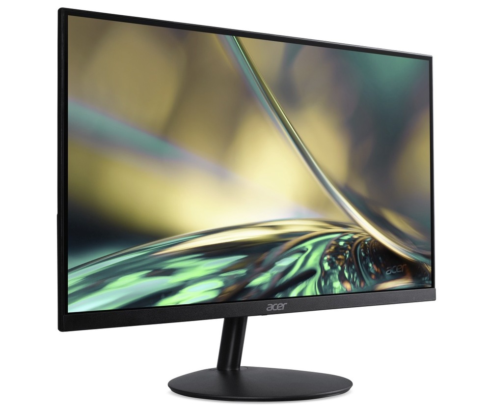 Monitor Acer SA272Kbmiipx černý Zapnutý monitor Acer SA272Kbmiipx natočený doleva