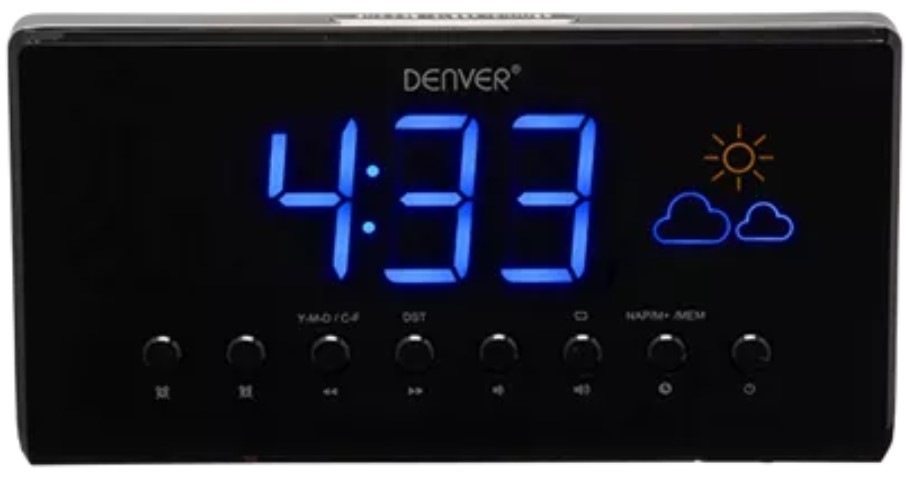 Radiobudík Denver CR-718 černý/stříbrný