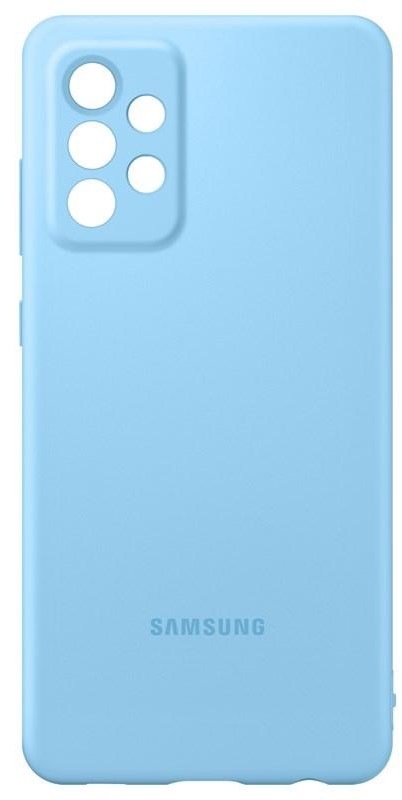Kryt na mobil Samsung Silicon Cover na Galaxy A72 modrý