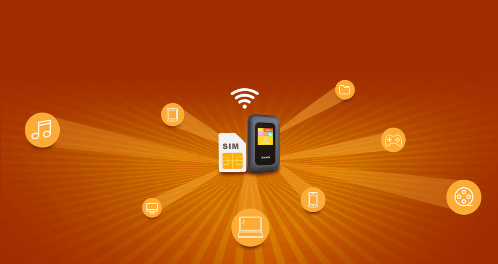 Přenosný hotspot Tenda 4G185 Wireless-N mobile 4G LTE Hotspot s LCD Přenosný hotspot Tenda 4G185 Wireless-N mobile 4G LTE Hotspot s LCD