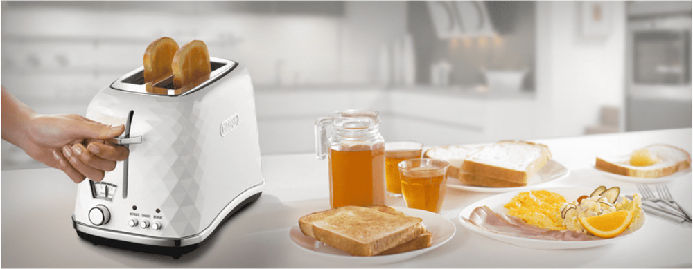 Topinkovač De'Longhi Brillante CTJ2103.W bílý Topinkovač De'Longhi Brillante CTJ2103.W bílý