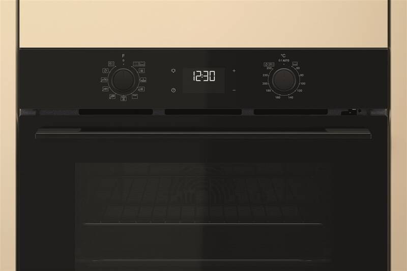 Trouba Whirlpool New Actual OMK58RU0B černá Horkovzdušná vestavná trouba Whirlpool OMK58RU0B, černá, Push-Push