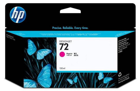 Inkoustová náplň HP 72, 130 ml purpurová HP 72, 130 ml - purpurová (C9372A)