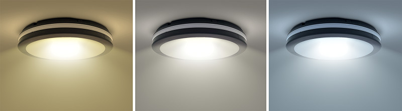 Stropní svítidlo Solight 26W, 2210lm, IP65, 30cm, teplá/neutrální/studená bílá černé Stropní svítidlo Solight 26W, 2210lm, IP65, 30cm, teplá/neutrální/studená bílá černé