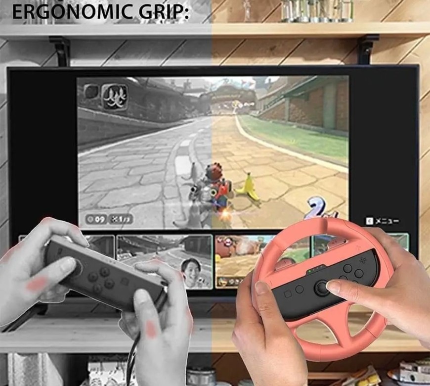 Volant SUPERDRIVE SUBSONIC Wheel for Switch 2 (2 ks) - červený