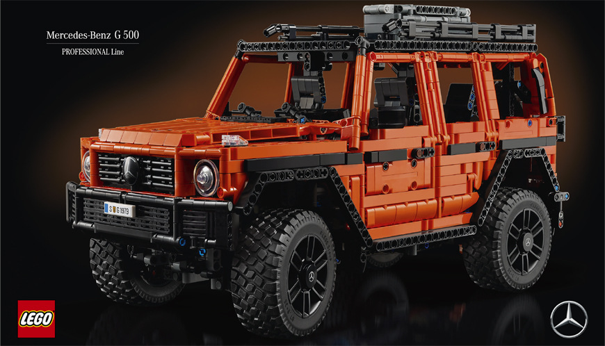 Stavebnice LEGO® Technic 42177 Mercedes-Benz G 500 PROFESSIONAL Line Šestiválcový motor, převodovka i uzávěrky diferenciálu podtrhují autentické zpracování modelu.