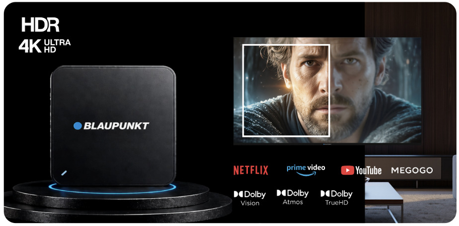 Ukázka přehrávání obsahu ve 4K Ultra HD s HDR, Dolby Vision, Dolby Atmos a Dolby TrueHD