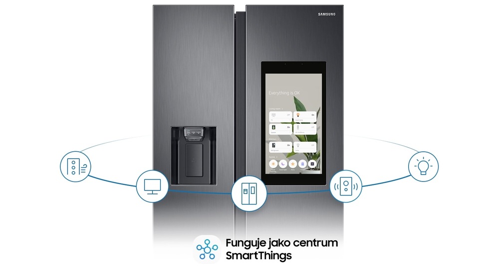 Americká lednice Samsung RS6HA8891SL/EF, Family Hub stříbrná Americká lednice Samsung RS6HA8891SL/EF, Family Hub stříbrná