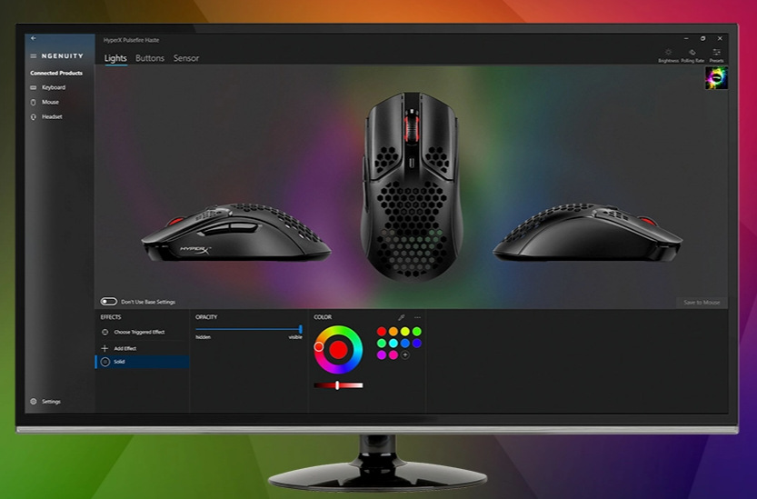 Myš HyperX Pulsefire Haste černá/červená