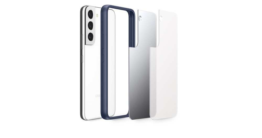 Kryt na mobil Samsung Frame na Galaxy S22 průhledný
