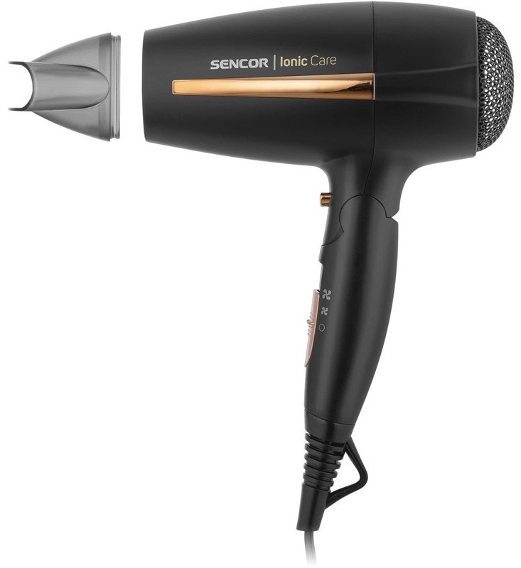 Fén Sencor s příkonem 2 000 W, černá barva