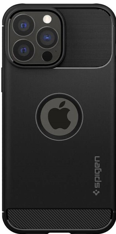 Kryt na mobil Spigen Rugged Armor na Apple iPhone 13 Pro černý