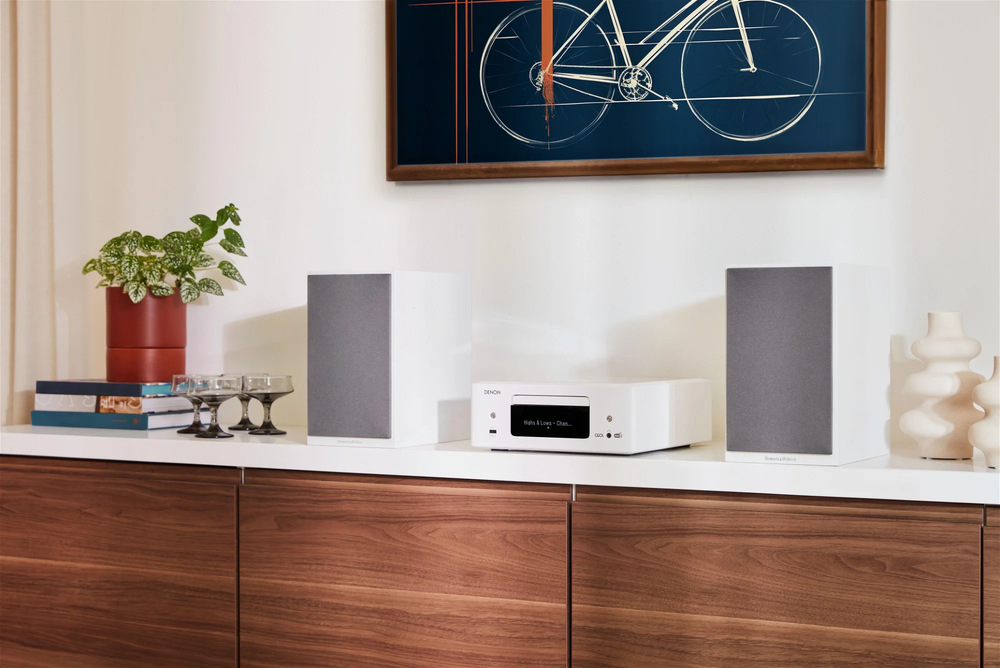 Mikrosystém Denon RCD-N12 DAB CEOL + repro SCN-10 bílý Mikrosystém Denon RCD-N12 DAB CEOL + repro SCN-10 bílý