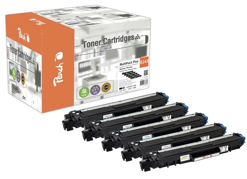 Toner Peach Brother TN243, MultiPac Plus, 5x1000 stran   2xB vícebarevný