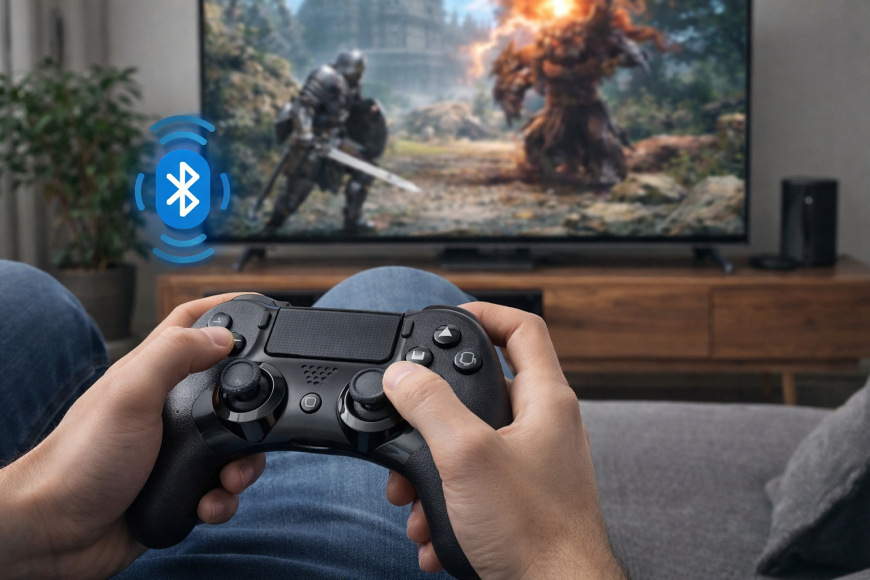 Gamepad YENKEE STRIKER – bezdrátové připojení přes Bluetooth k TV