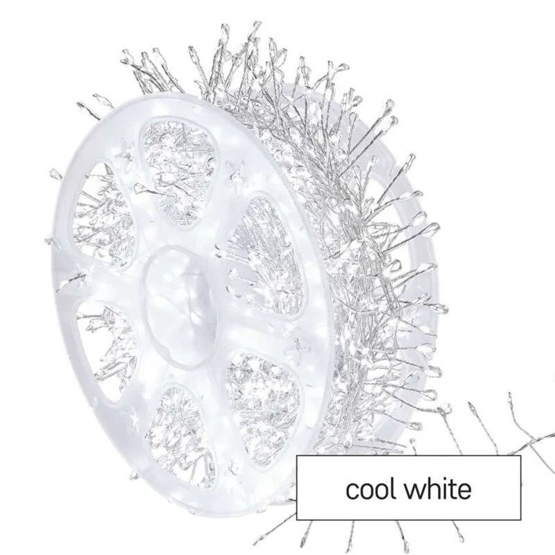 LED řetěz EMOS 1440, IP44, CW (14,4m) stříbrný
