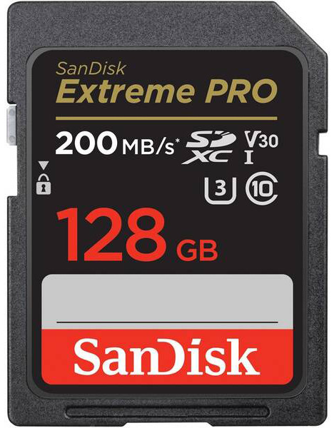 Paměťová karta SANDISK SDXC Extreme Pro 128GB UHS-I U3 (200R/90W)