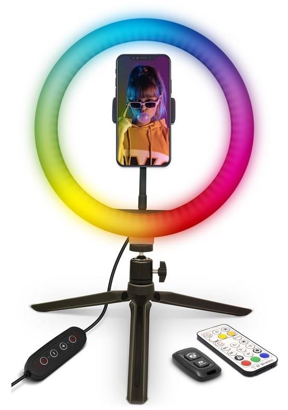 Světlo YENKEE YSM 710 LED Ring držák telefonu