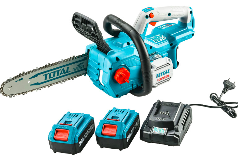 Řetězová pila Total Tools TGSLI201286 se dvěma bateriemi a nabíječkou