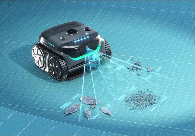Vysavač bazénový Wybot C2 Pro Vision černý Bazénový vysavač WYBOT C2 Pro Vision s kamerou a inteligentní detekcí nečistot
