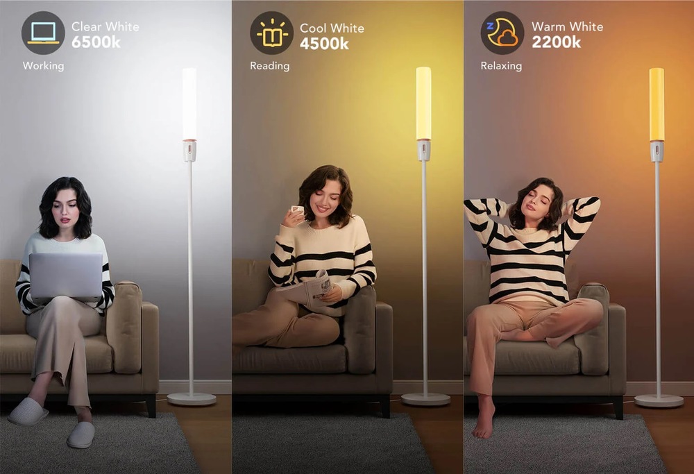 Stojací lampa Govee Smart LED RGBICWW bílé