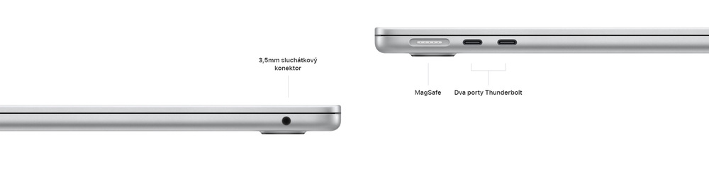Notebook Apple MacBook Air 13" M2 8× CPU 8× GPU, 16 GB, 256 GB - temně inkoustový CZ