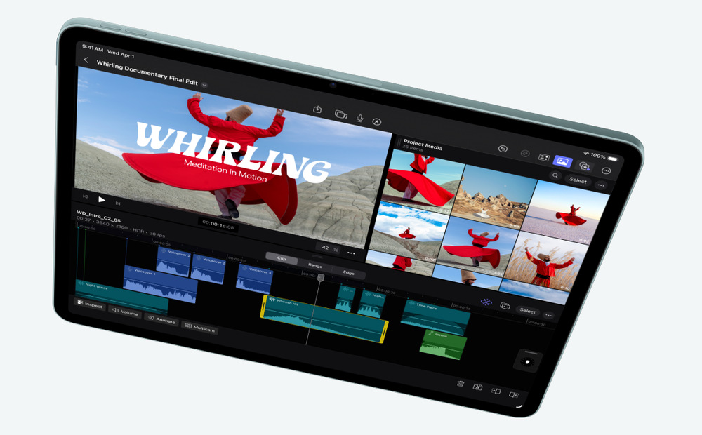 Dotykový tablet Apple iPad Air 13" M4 Wi-Fi 256 GB - hvězdně bílý Apple iPad Air pohání supervýkonný čip Apple M4