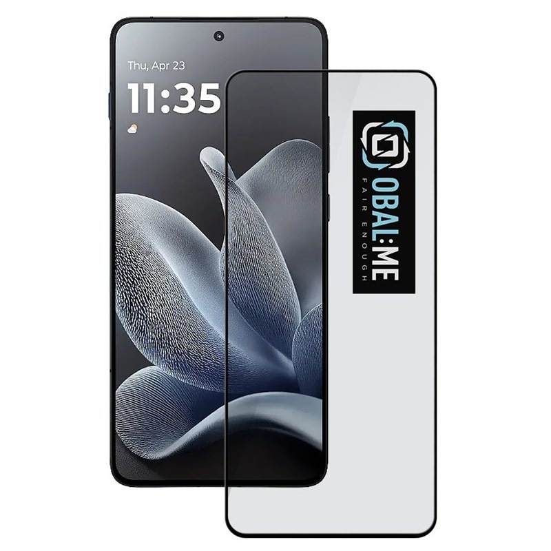 Tvrzené sklo Obal:Me 5D na Motorola Edge 70 - černé