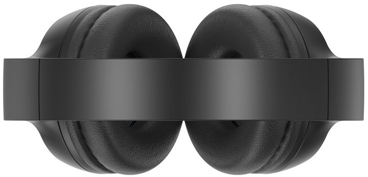 Sluchátka HONOR CHOICE Headphones Lite černá Pohled zezadu na obě náušníkové mušle sluchátek a spojovací třmen.