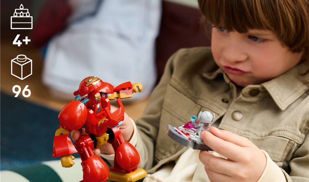 Začátečnická kostka, názorný návod a aplikace LEGO Builder pomáhají dětem od čtyř let zvládnout první stavění.