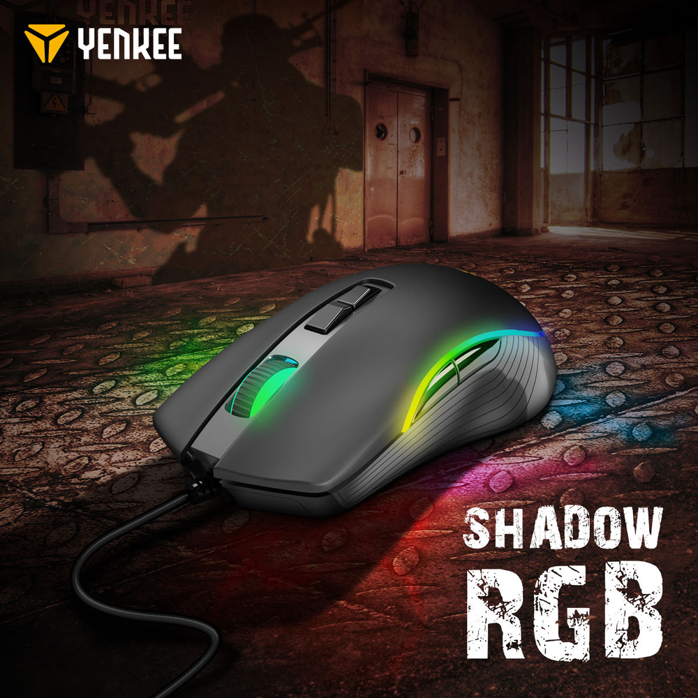 Myš YENKEE YMS 3027 Shadow RGB USB černá YENKEE YMS 3027 Shadow RGB