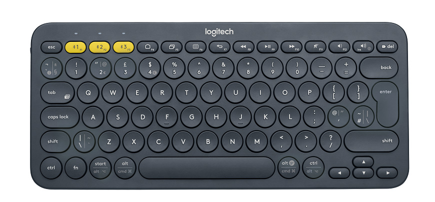 Klávesnice Logitech Bluetooth Keyboard K380, US šedá