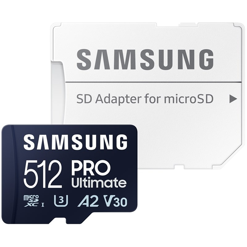 Paměťová karta Samsung Micro SDXC PRO Ultimate 512GB UHS-I U3 (200R/130W) + SD adaptér