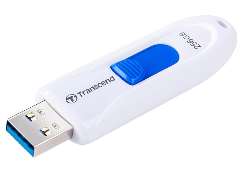 USB Flash Transcend JetFlash 790W 256 GB USB 3.1 bílý/modrý