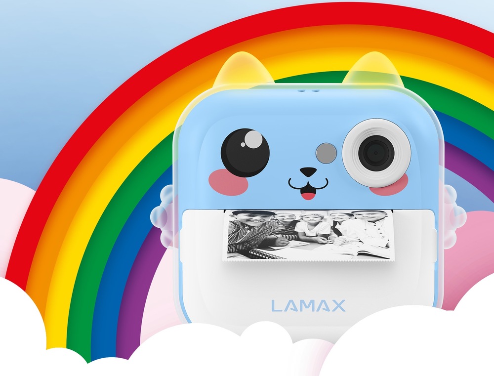 Instantní fotoaparát LAMAX InstaKid2 AI Plus modrý Instantní fotoaparát LAMAX InstaKid2 AI Plus modrý