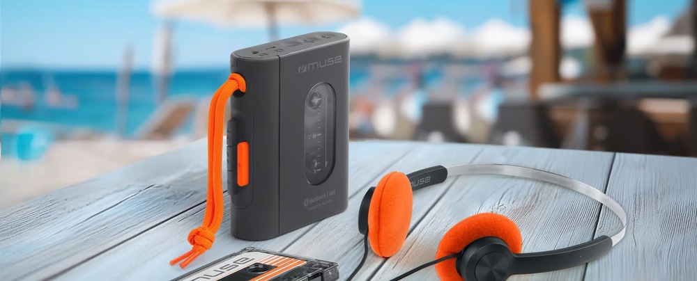 Walkman MUSE M-136WM černý Nabízí nejen 3 ovládací tlačítka a 4 tlačítka pro ovládání kazet, ale také funkci poloautomatického zastavení, takzvané semi-auto stop.