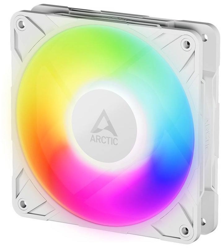 Počítačový ventilátor s průměrem 120 mm Arctic Cooling P12 Pro ARGB, bílá barva