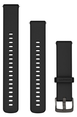  Řemínek Garmin Quick Release (18 mm), přezka barvy břidlice - černý