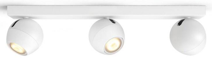 Bodové svítidlo Philips Hue Buckram White Ambiance 3 Spot bílé