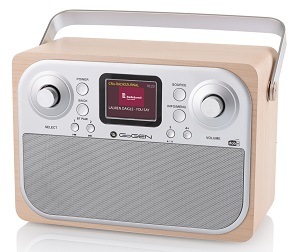 Radiopřijímač s DAB+ GoGEN DAB 700 BTCS stříbrný/hnědý