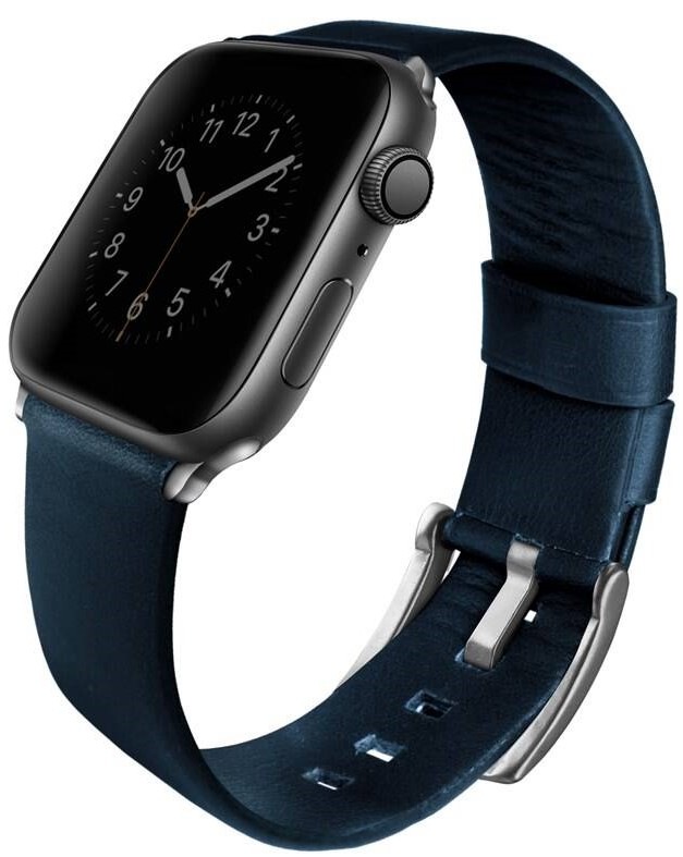 Řemínek Uniq Mondain na Apple Watch 42/44/45/49mm modrý