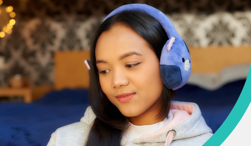 Lazerbuilt Squishmallows Plush Bluetooth Ingred, modrá