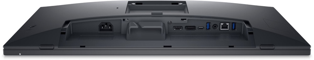 Monitor Dell P2424HT černý/stříbrný Pohled na monitor Dell P2424HT 24" zespodu na portovou výbavu